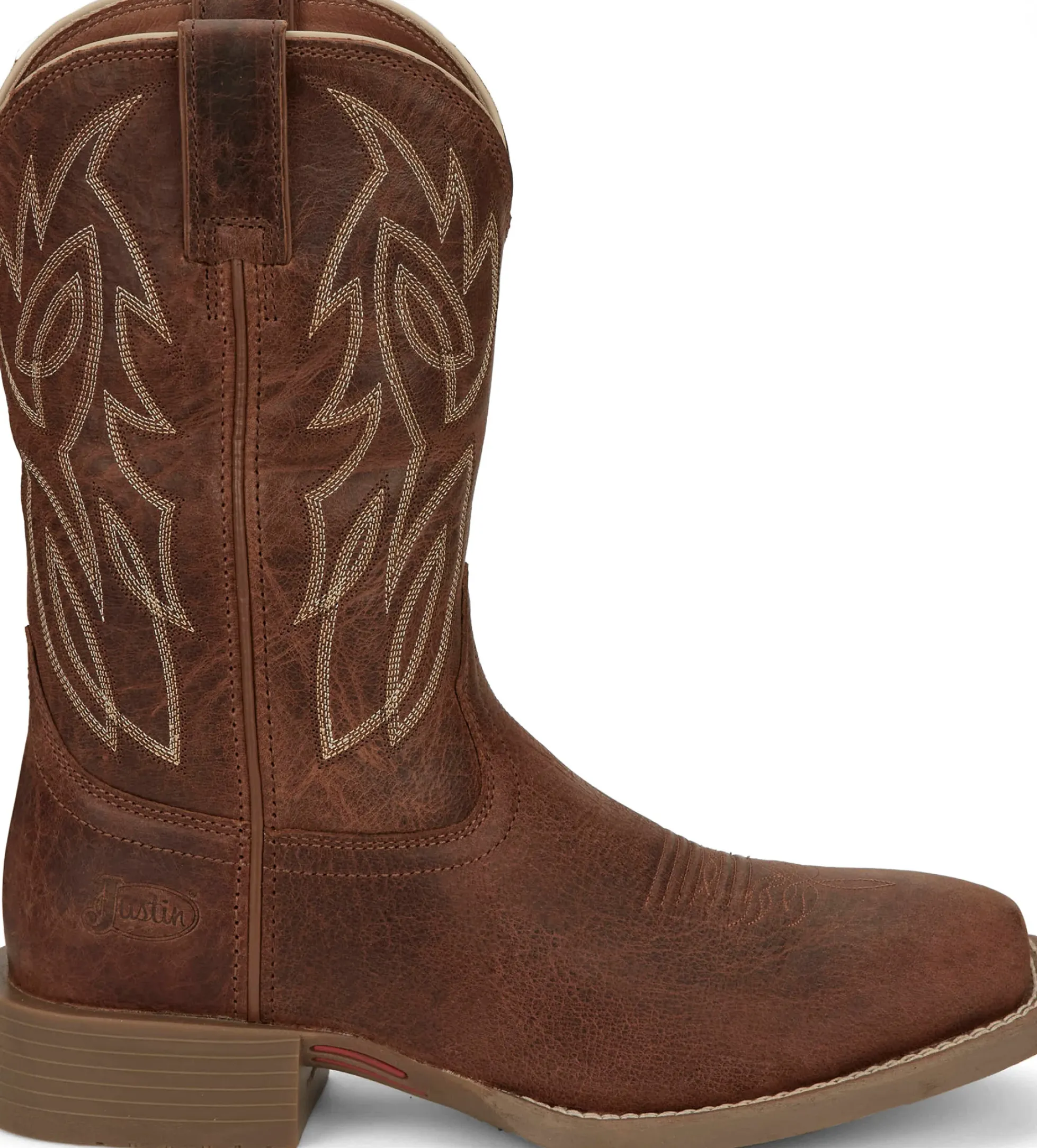 Justin Boots Canter 11" Western Amber Brown Outlet