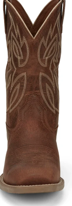 Justin Boots Canter 11" Western Amber Brown Outlet
