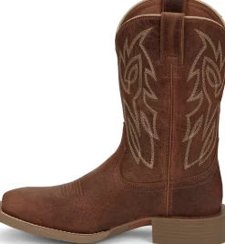 Justin Boots Canter 11" Western Amber Brown Outlet