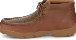 Justin Boots Cappie 4" Work Shoe Brown Ostrich Print