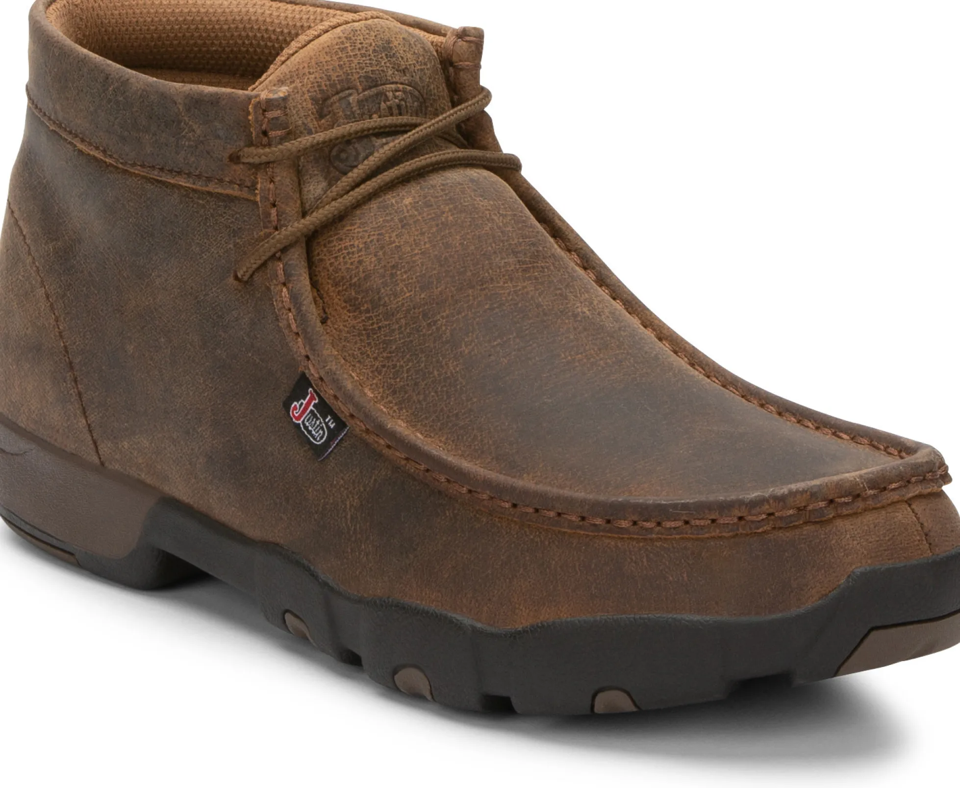 Justin Boots Cappie 4" Work Shoe Dark Brown Clearance