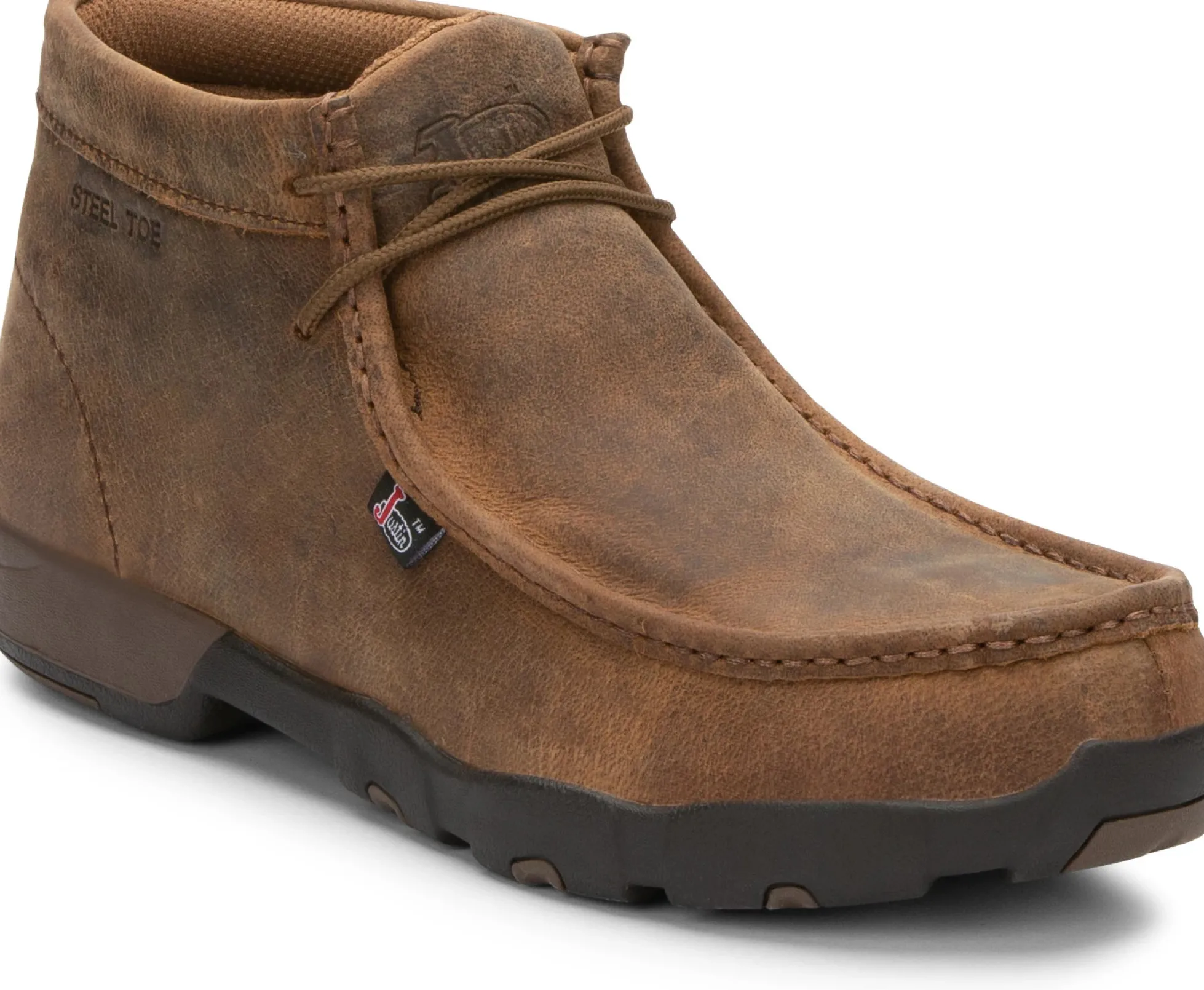 Justin Boots Cappie Steel Toe Chestnut Outlet