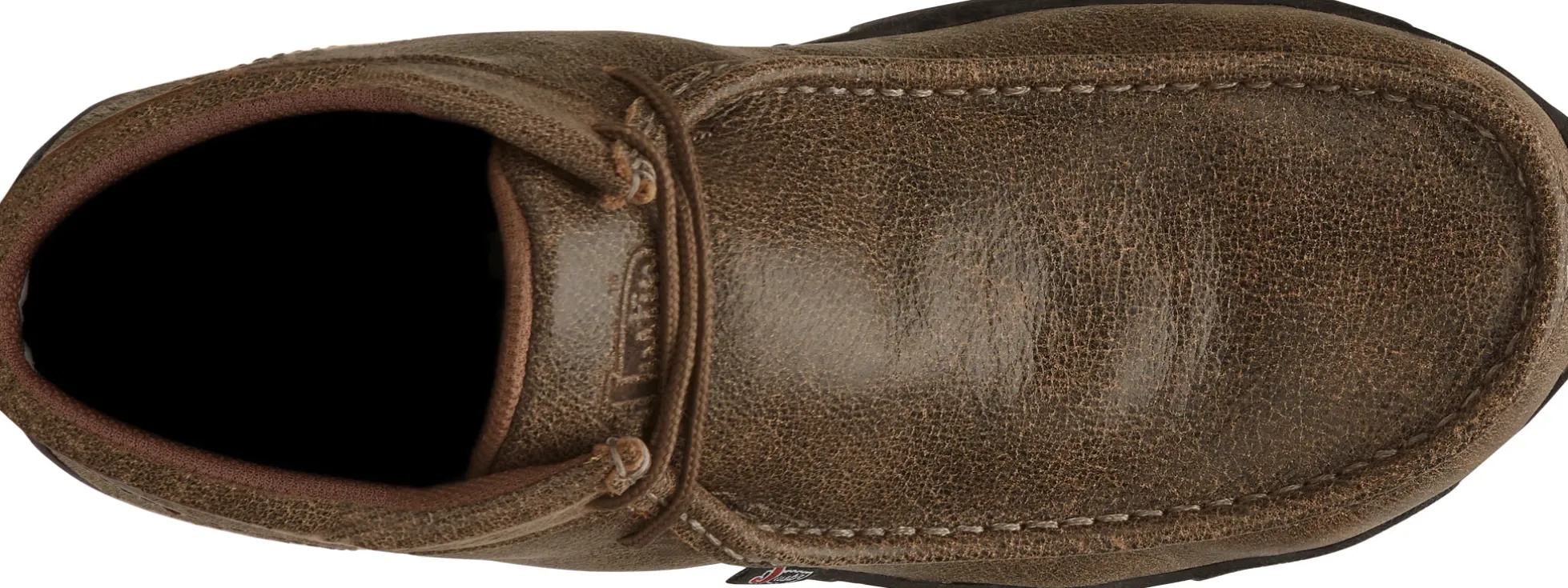 Justin Boots Cappie Steel Toe Tan Bomber New