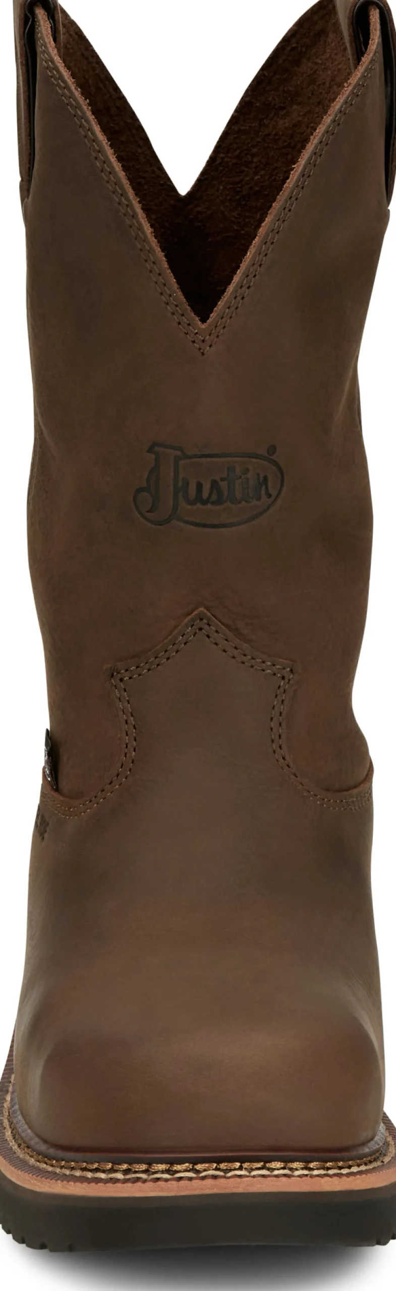 Justin Boots Carbide 11" Steel Toe Hickory Brown Hot
