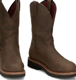 Justin Boots Carbide 11" Waterproof Steel Toe Hickory Discount