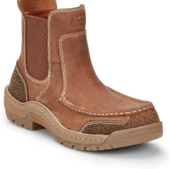 Justin Boots Channing 6" Work Barley Brown Outlet