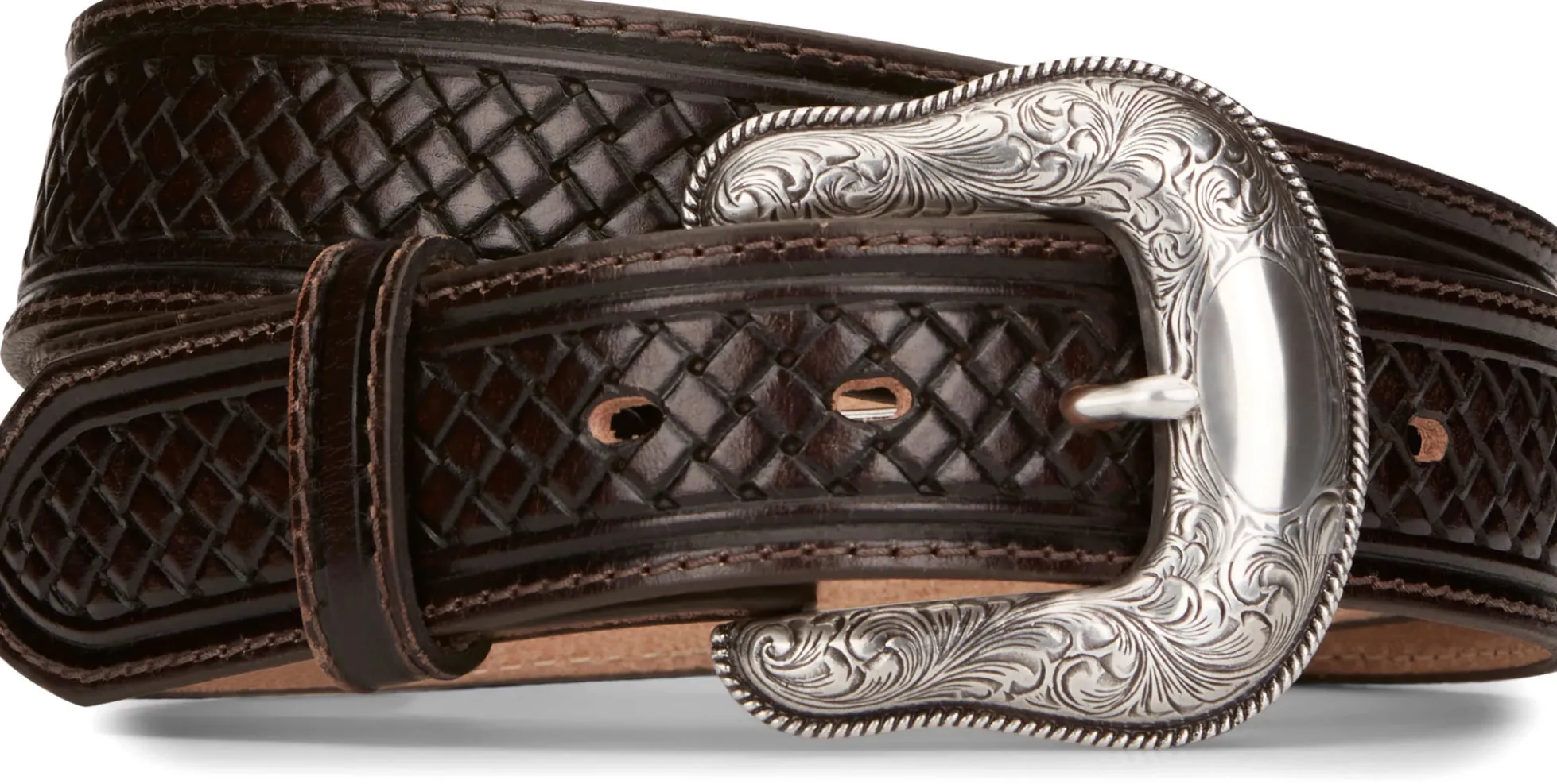Justin Boots Colman Belt Chocolate Brown Sale