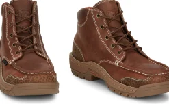 Justin Boots Corbett 5" Waterproof Alloy Toe Barley New