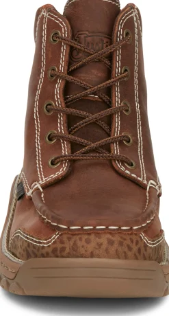 Justin Boots Corbett 5" Waterproof Alloy Toe Barley New