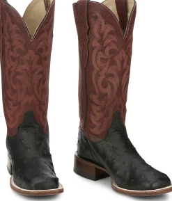 Justin Boots Cowgal 13" Western Boot Black Hot