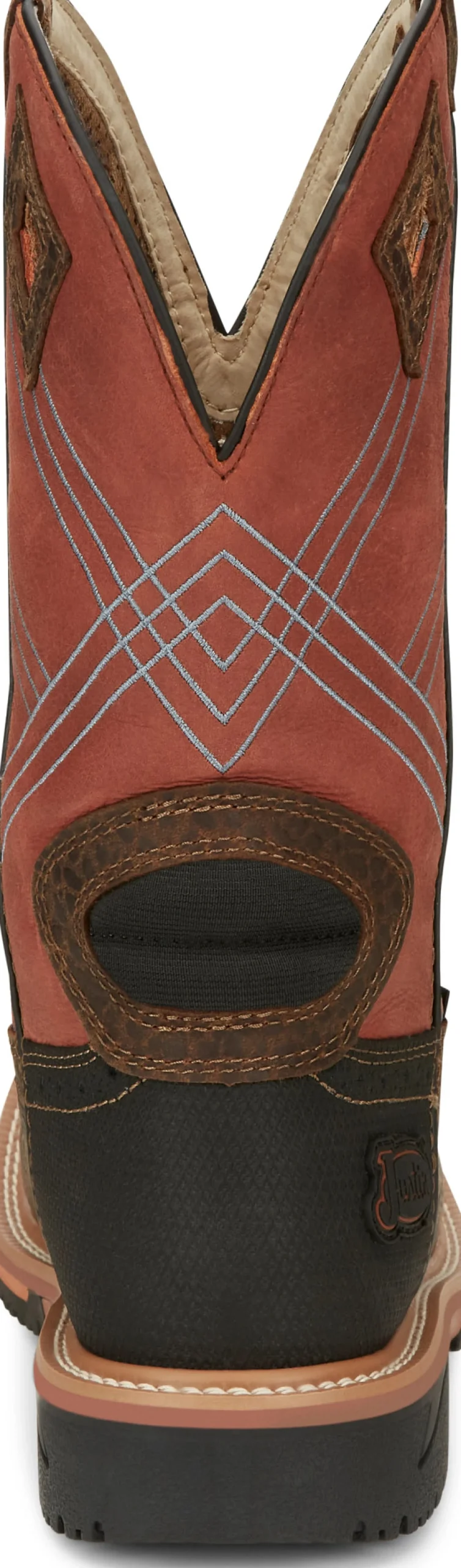 Justin Boots Dalhart 12" Waterproof Nano Comp Toe Pecan New