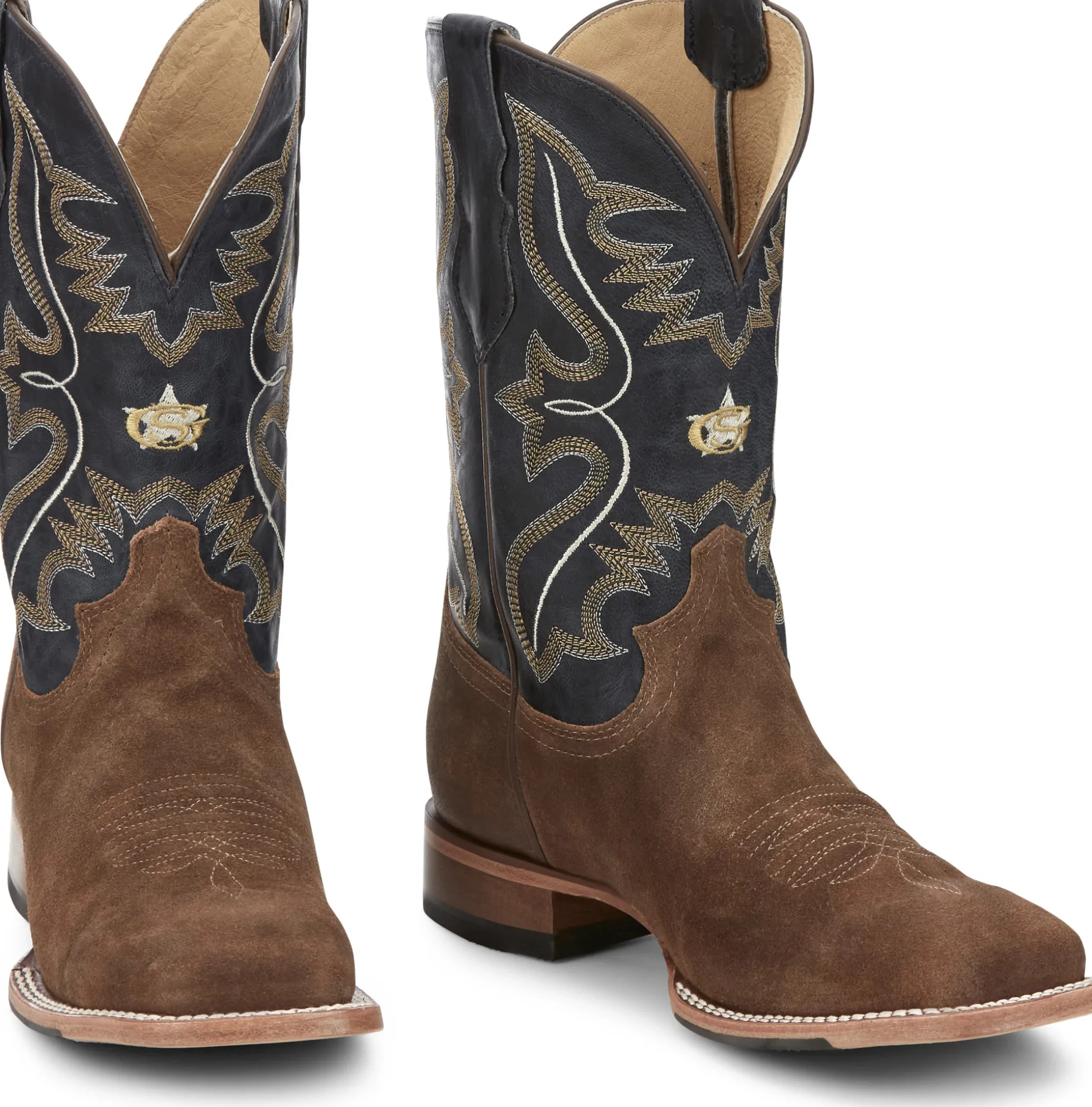 Justin Boots Dillon 11" Western Tan Suede Online