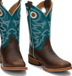 Justin Boots Drennan 11" Western Chocolate Brown Online