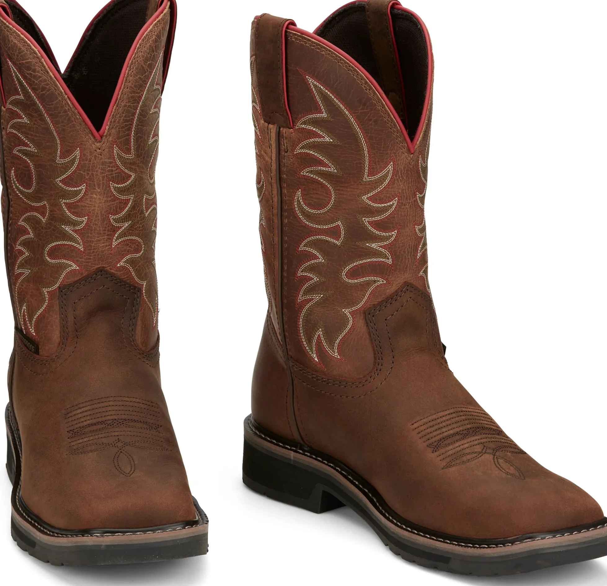 Justin Boots Driller II 11" Work Boot Pecan Brown Sale