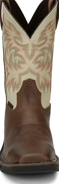 Justin Boots Driller 11" Steel Toe Copper New
