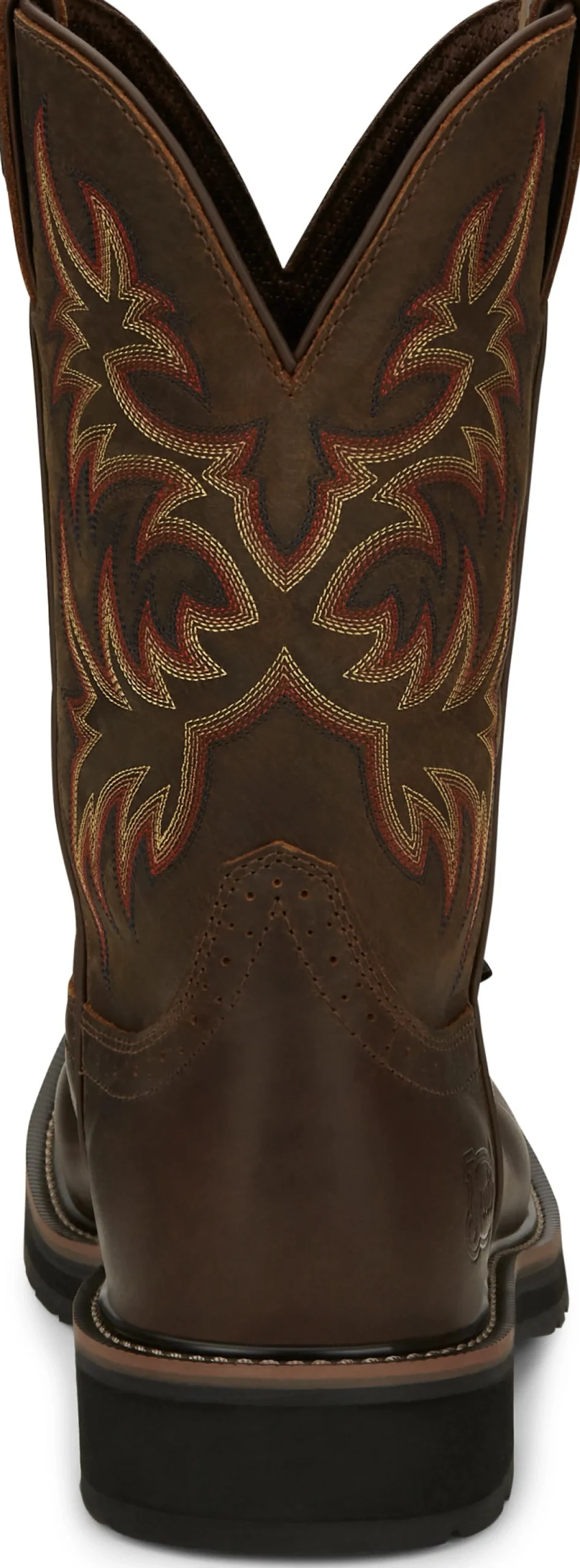 Justin Boots Driller 11" Steel Toe Dark Brown Outlet