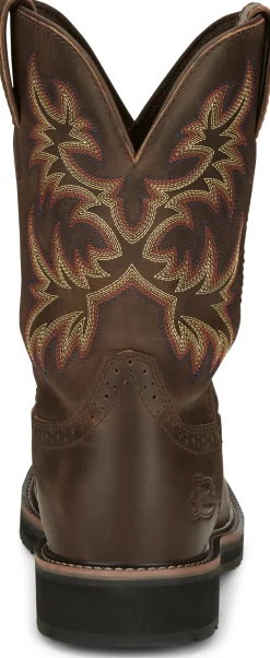 Justin Boots Driller 11" Waterproof Coffee New