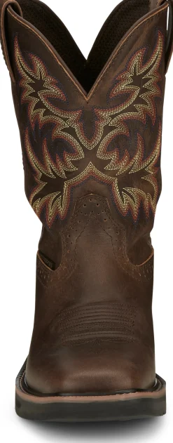 Justin Boots Driller 11" Waterproof Coffee New