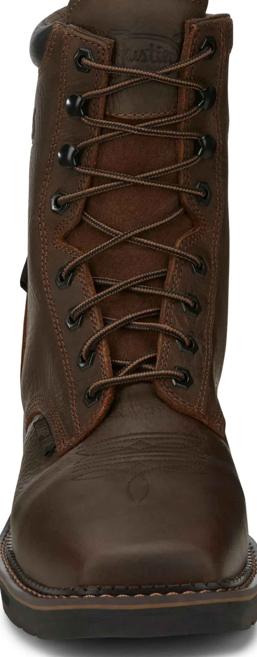 Justin Boots Driller 8" Waterproof Comp Toe Aged Bark Clearance