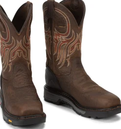 Justin Boots Driscoll 11" Waterproof Steel Toe Pecan Clearance