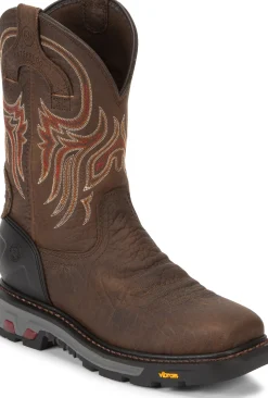 Justin Boots Driscoll 11" Waterproof Steel Toe Pecan Clearance