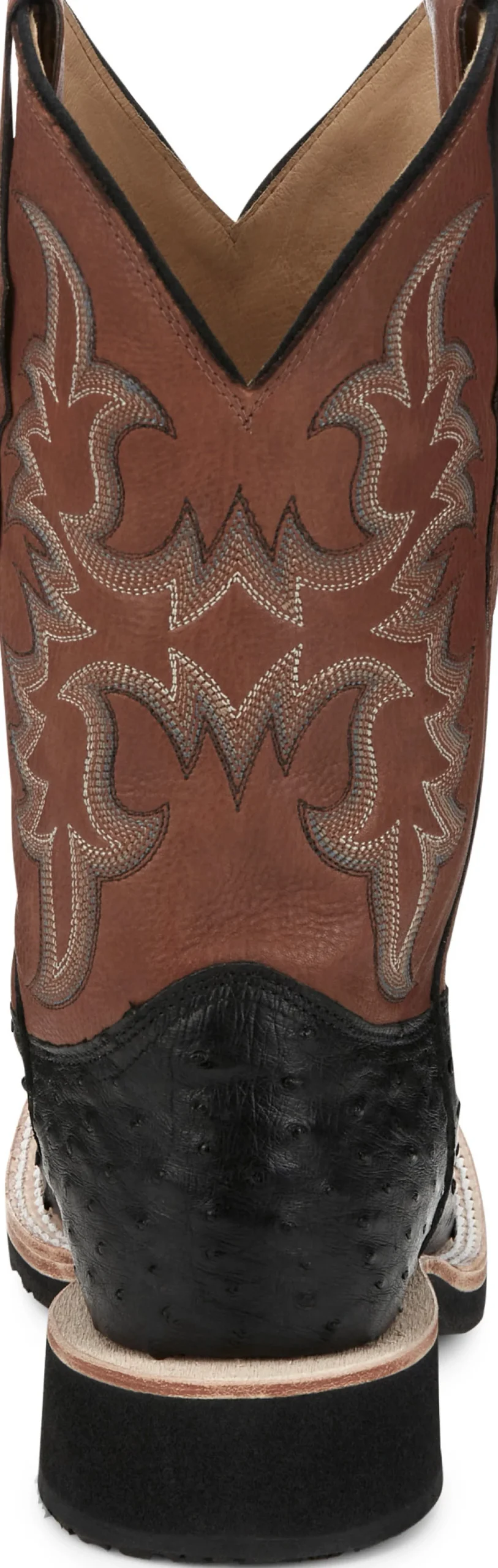 Justin Boots Drover 11" Full Quill Ostrich Onyx Hot