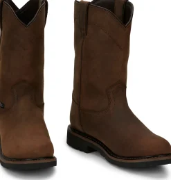 Justin Boots Drywall 10" Waterproof Whiskey New