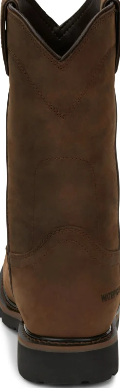 Justin Boots Drywall 10" Waterproof Whiskey New