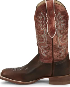 Justin Boots Dusty 11" Pull-On Women's Western Boot Brown Sale