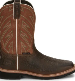 Justin Boots Electrician 11" Steel Toe Brown Hot