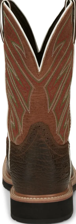 Justin Boots Electrician 11" Steel Toe Brown Hot