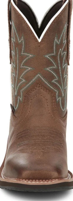 Justin Boots Ema 8" Western Boot Dark Tan Hot