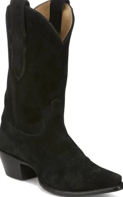 Justin Boots Fancy 11" Suede Ebony