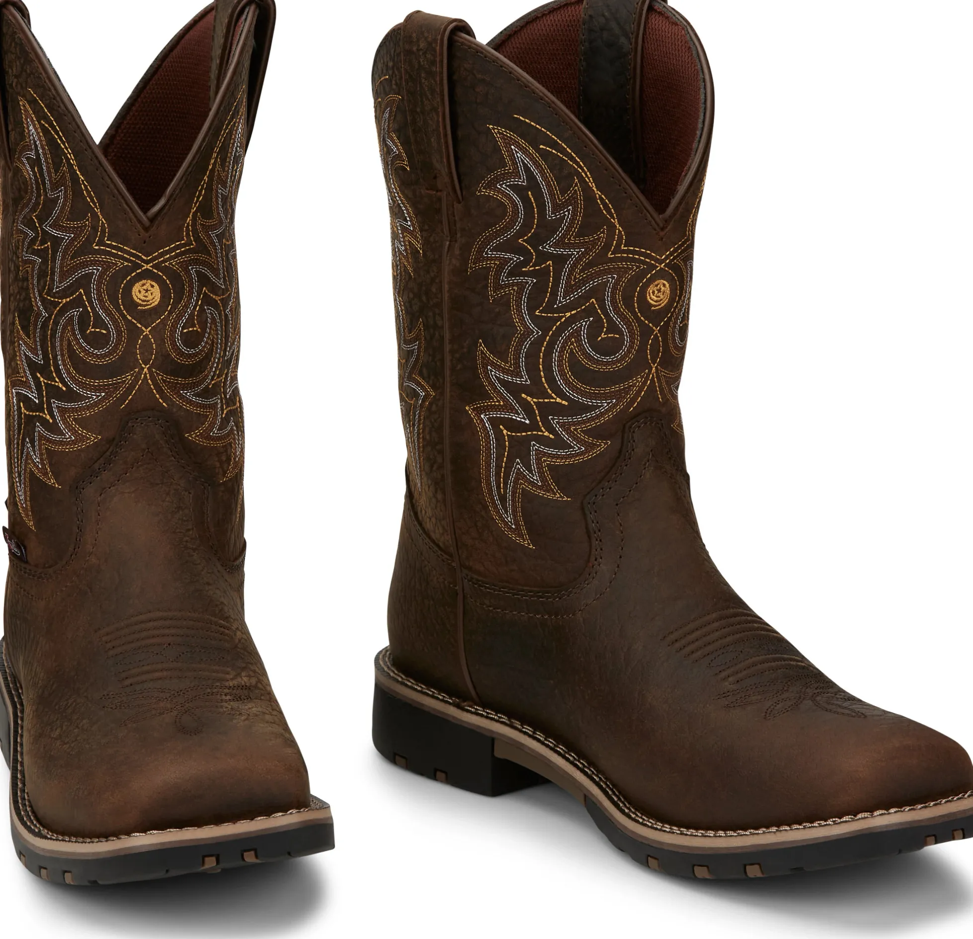 Justin Boots Fireman 11" Waterproof Distressed Brown