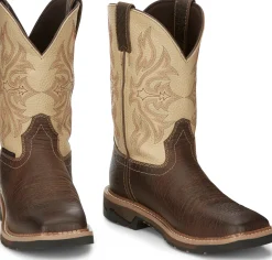 Justin Boots Flash 11" Waterproof Pecan New