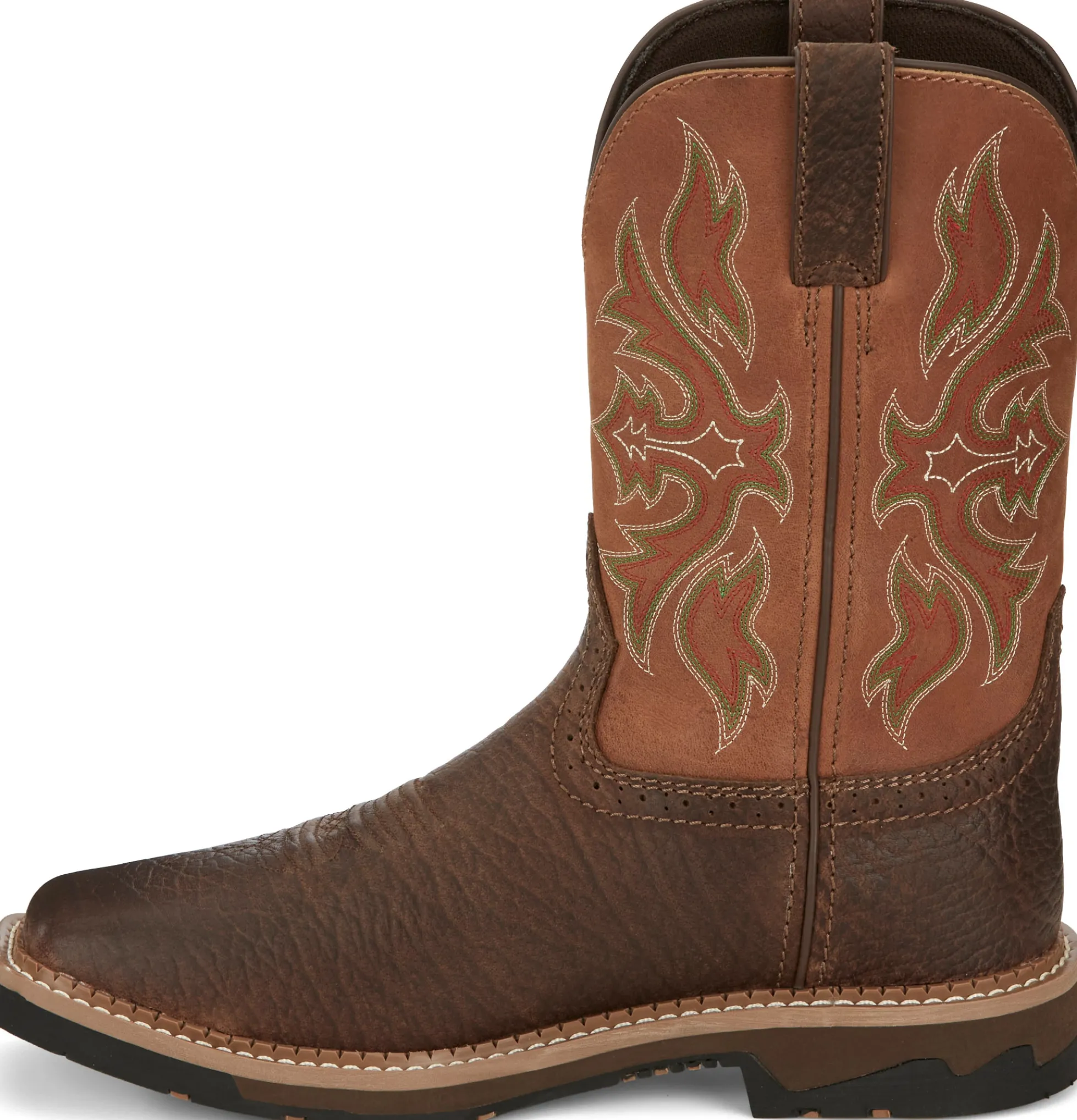 Justin Boots Flash 11" Waterproof Steel Toe Pecan Outlet