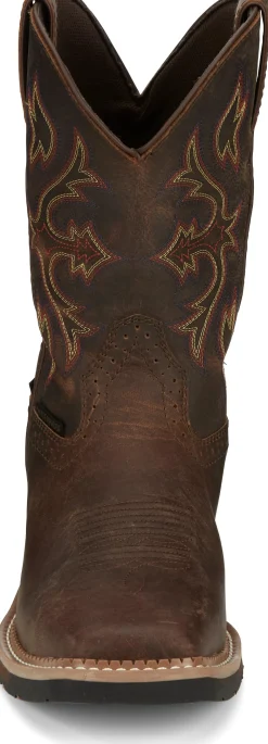 Justin Boots Flash 11" Waterproof Steel Toe Walnut Clearance