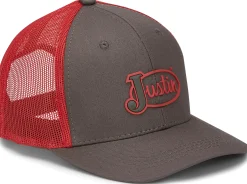 Justin Boots Flint Cap Brown/Red Mesh Best