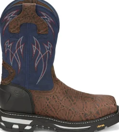 Justin Boots Frontline Hiviz 11&rdquo; Waterproof Nano Comp Toe Toasted Hot