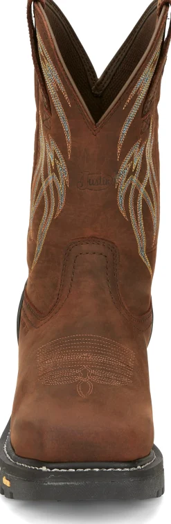 Justin Boots Frontline Hiviz 11” Waterproof Nano Comp Toe Walnut Outlet