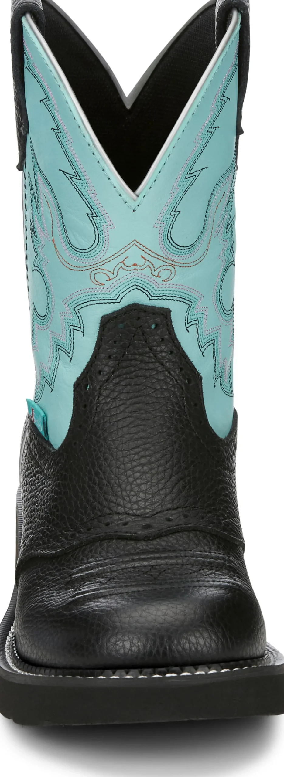 Justin Boots Gemma 8" Western Boot Black Hot