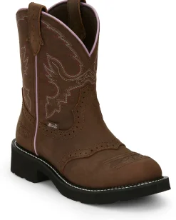 Justin Boots Gemma 8" Western Boot Aged Bark Online