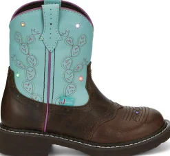 Justin Boots Glitzi Brown / Blue Hot