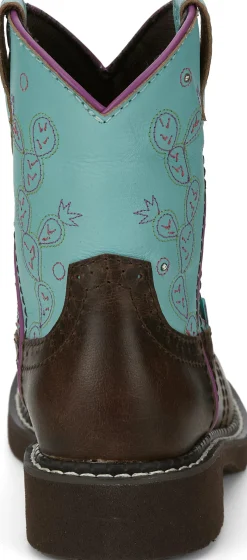 Justin Boots Glitzi Brown / Blue Hot