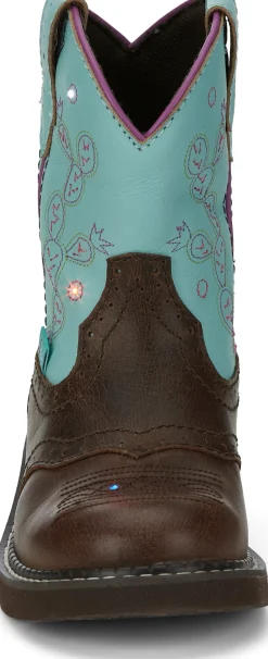 Justin Boots Glitzi Brown / Blue Hot