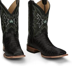 Justin Boots Haggard 11" Caiman Black Hot
