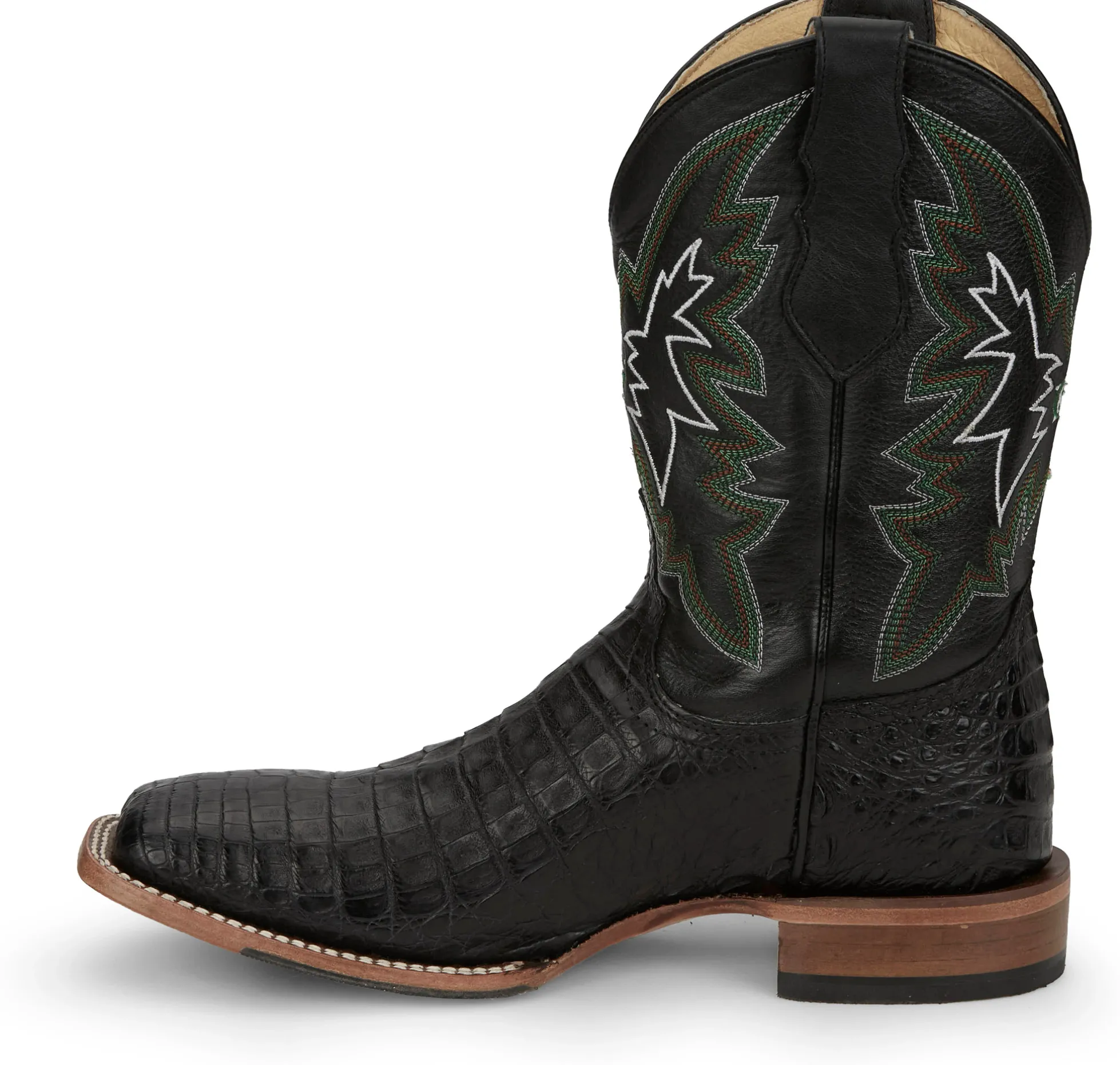 Justin Boots Haggard 11" Caiman Black Hot