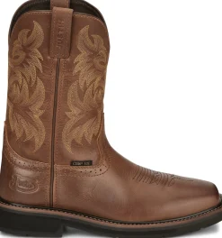 Justin Boots Handler 11" Comp Toe Brown New