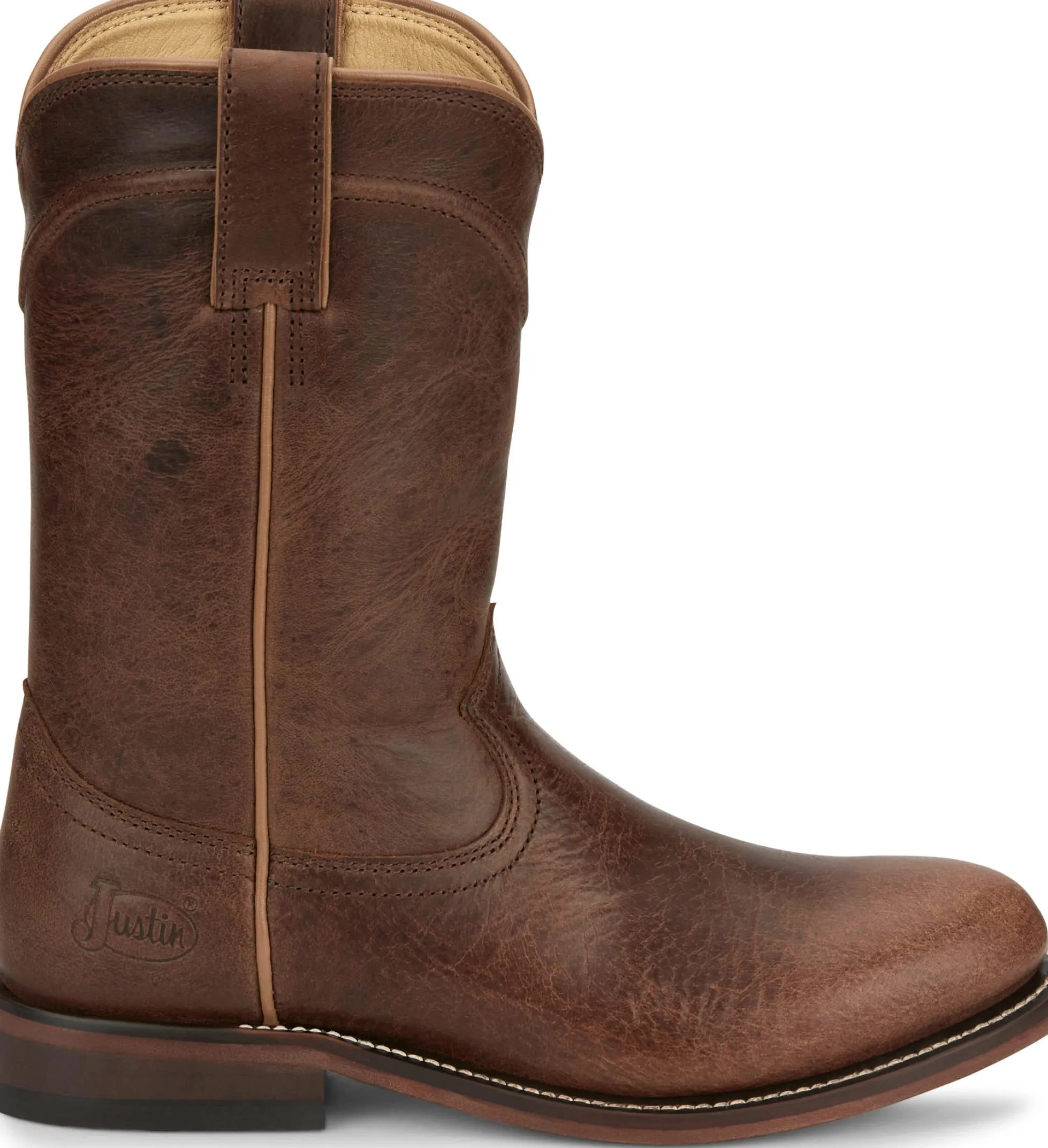 Justin Boots Holland 10" Roper Brown Sale