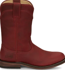 Justin Boots Holland 10" Roper Red Outlet